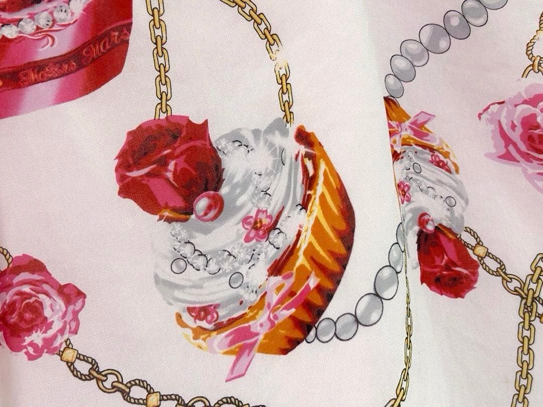 MA✽RS♡ローズケーキ柄キャミトップス♡オリジナルデザイン♡激レア♡白×ピンク