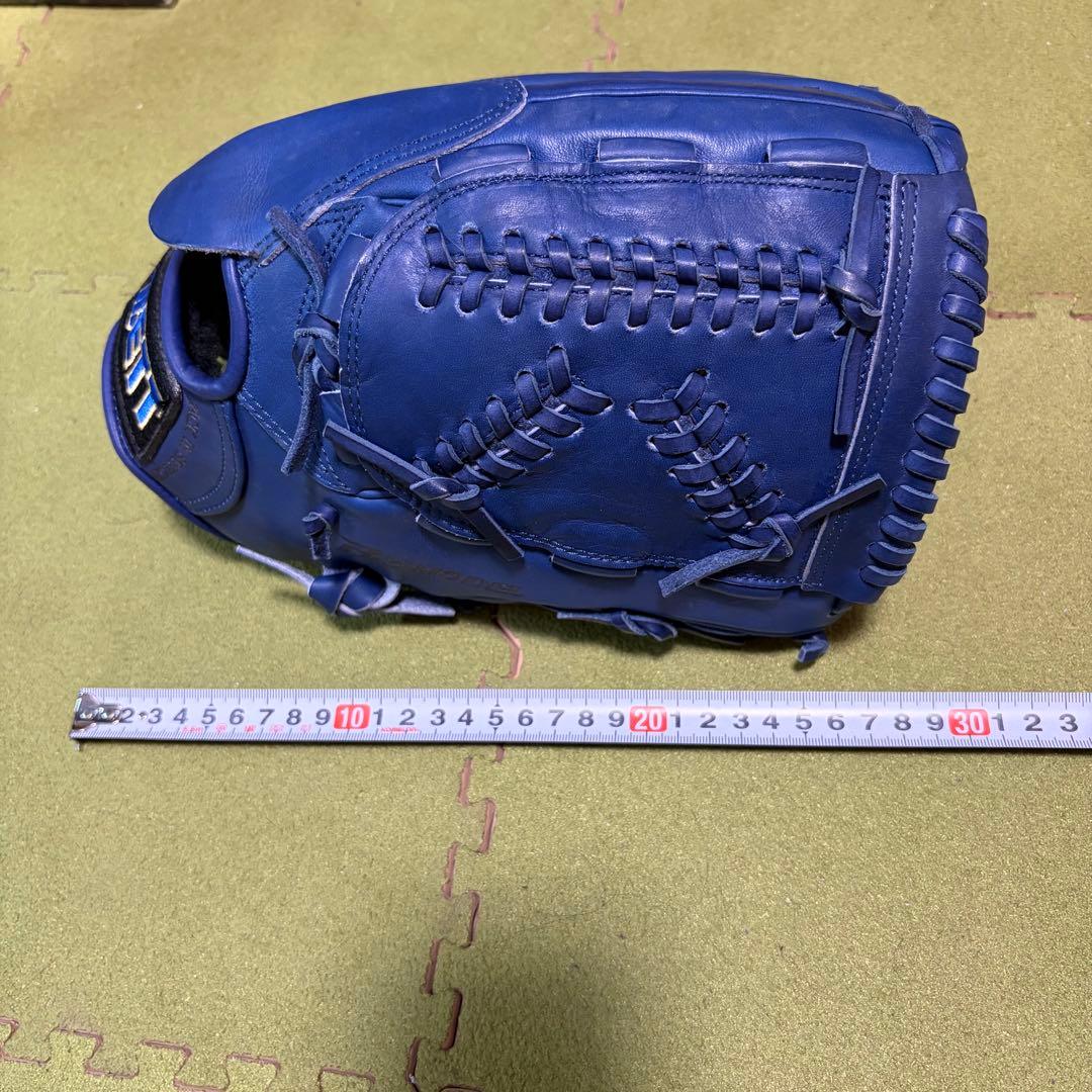 美品　ZETT 日本製 Kデザインウェブ ゼット 投手用 グローブ