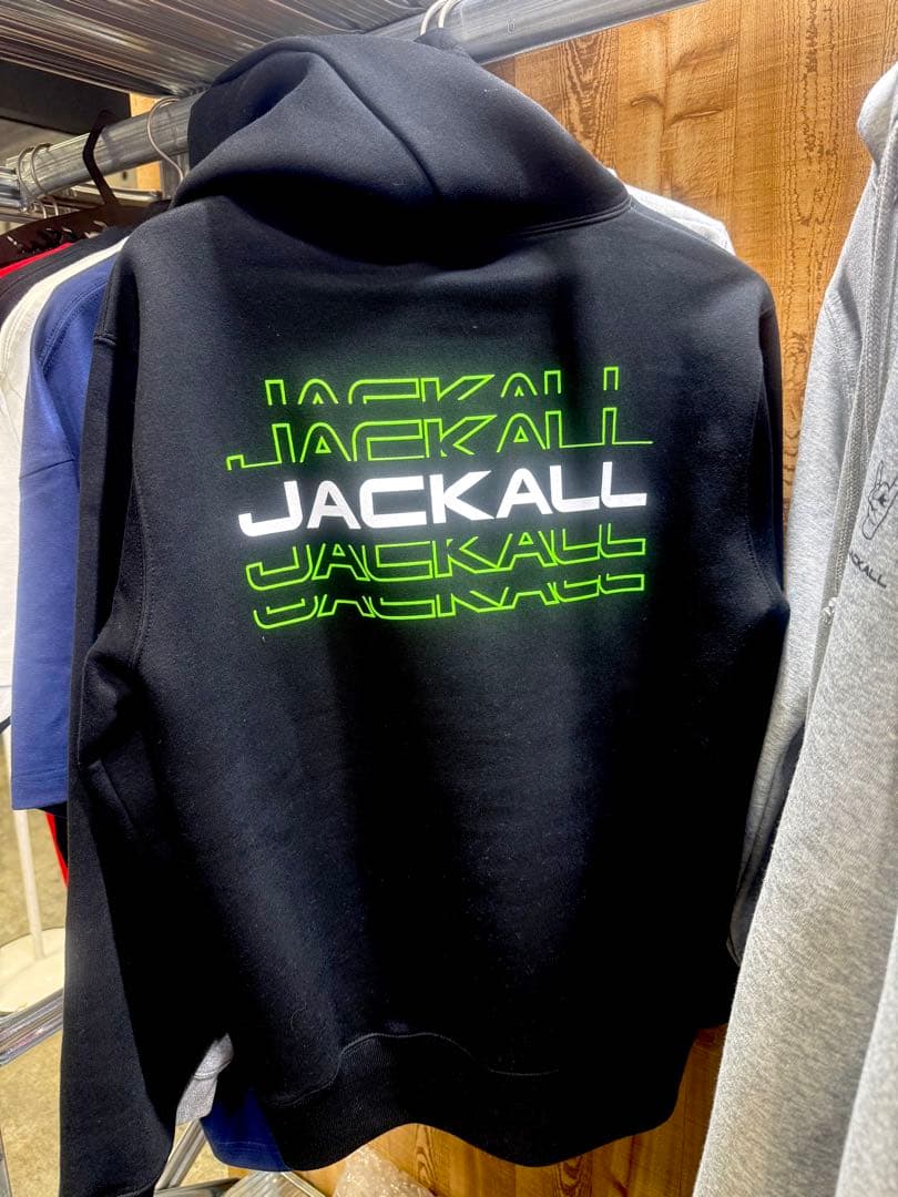 XLサイズ　ハンドサインフーディ　パーカー　ブラック　jackall ジャッカル
