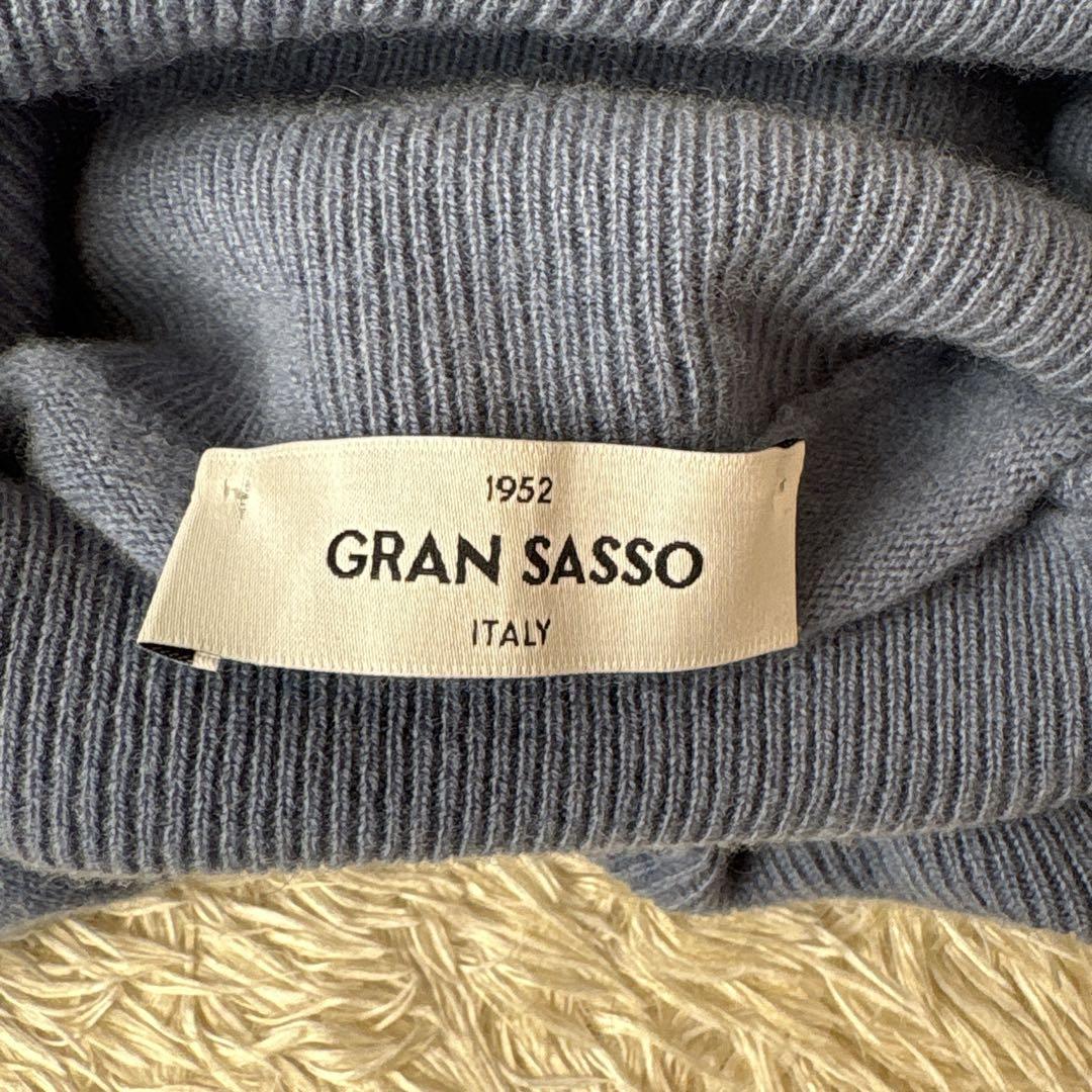 Gran Sasso カシミヤ　タートルネックセーター　ニット　イタリア製　50