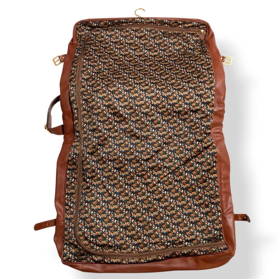 レア★サルヴァトーレ フェラガモ ガーメントバッグ ホース レザー ヴィンテージ