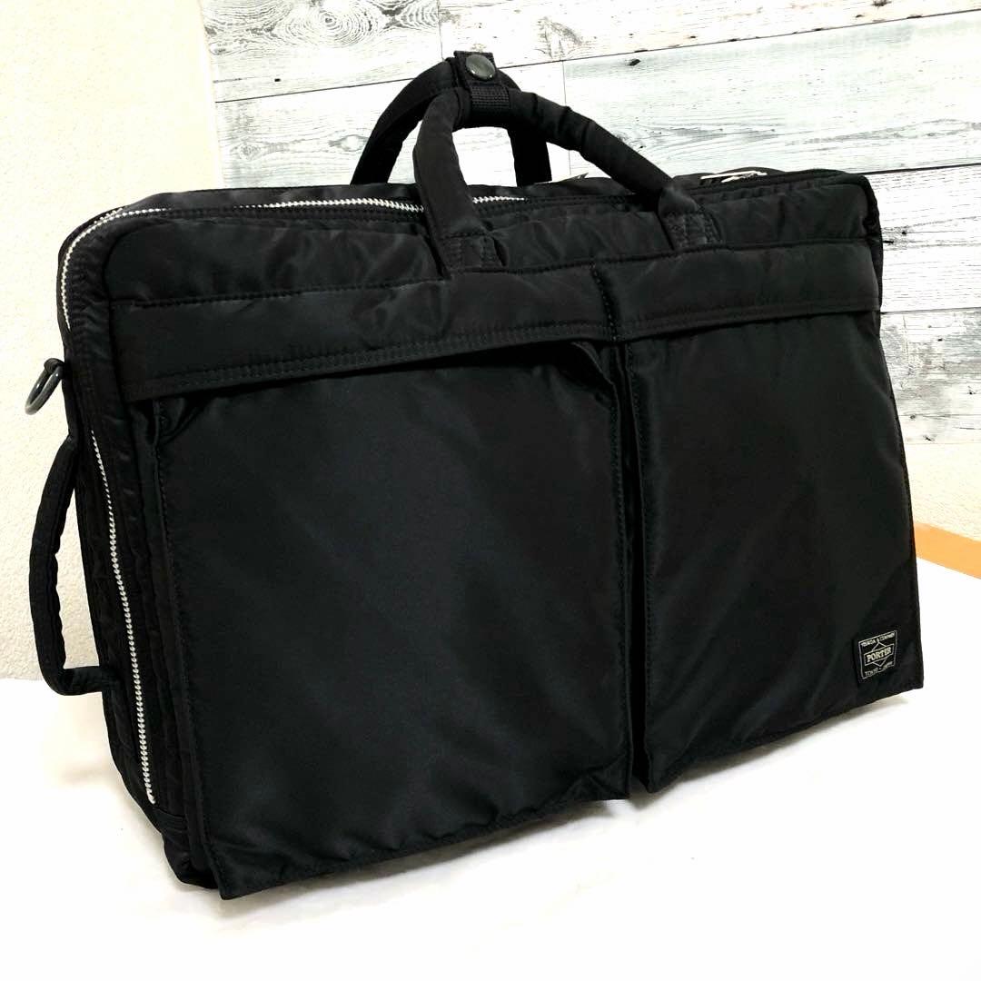 新品同様✨新型 ポータータンカー ビジネスバッグ3way 2層 A4可 ブラック