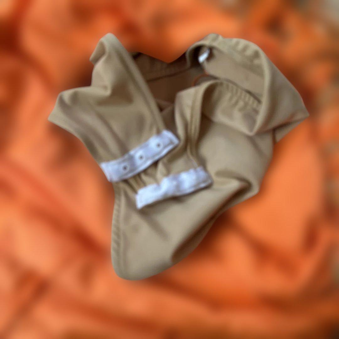 社交ダンス用ラテンドレス ベージュオレンジ