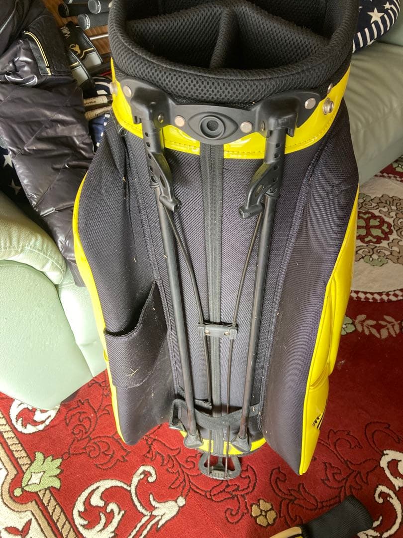 ゴルフパートナースタンドキャディバッグイエロー