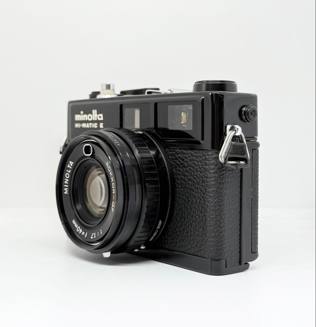 【完動美品】MINOLTA HI-MATIC E ブラック フィルムカメラ
