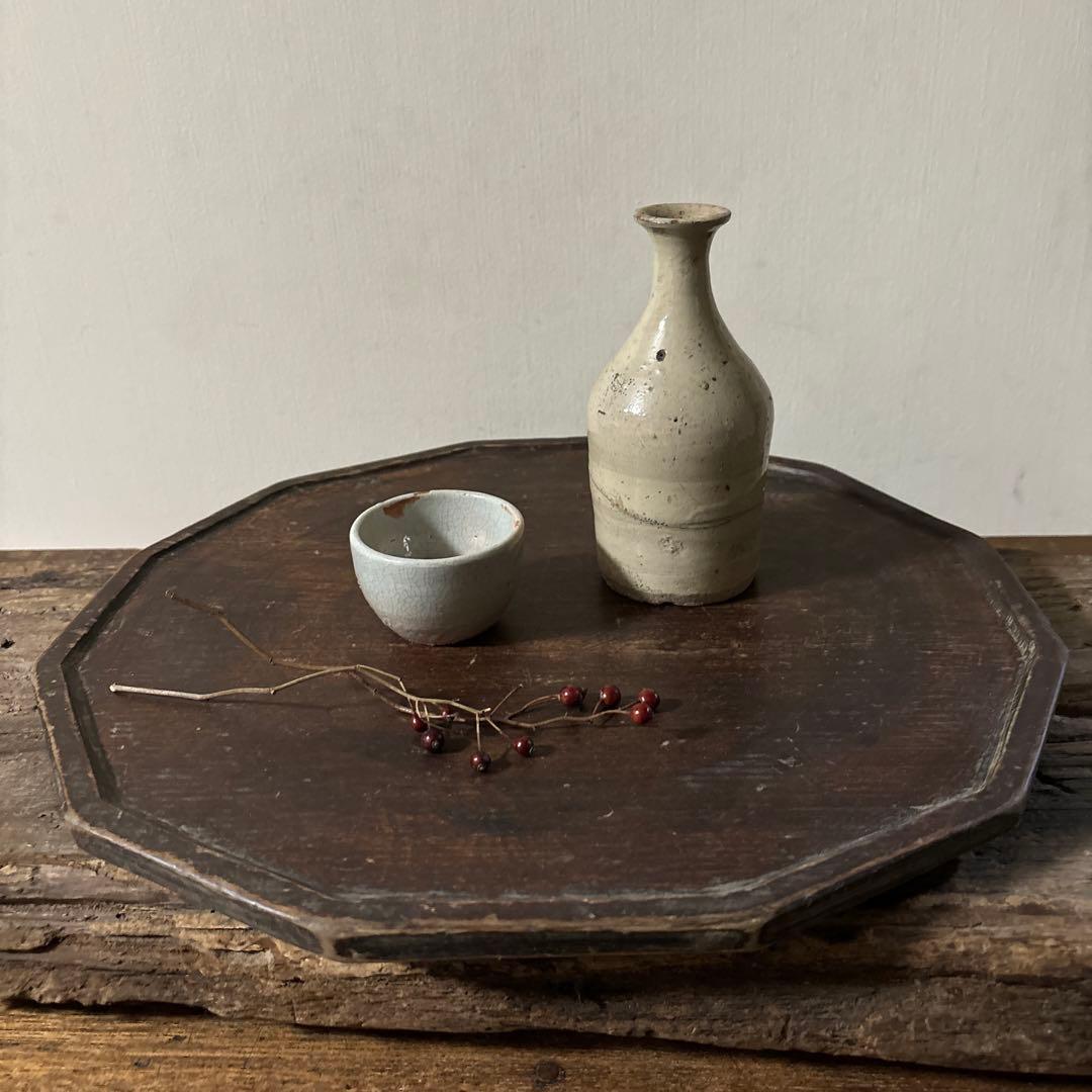 志野織部　徳利　美濃　古瀬戸　桃山　江戸　古美術　酒器　検:李朝　白洲正子