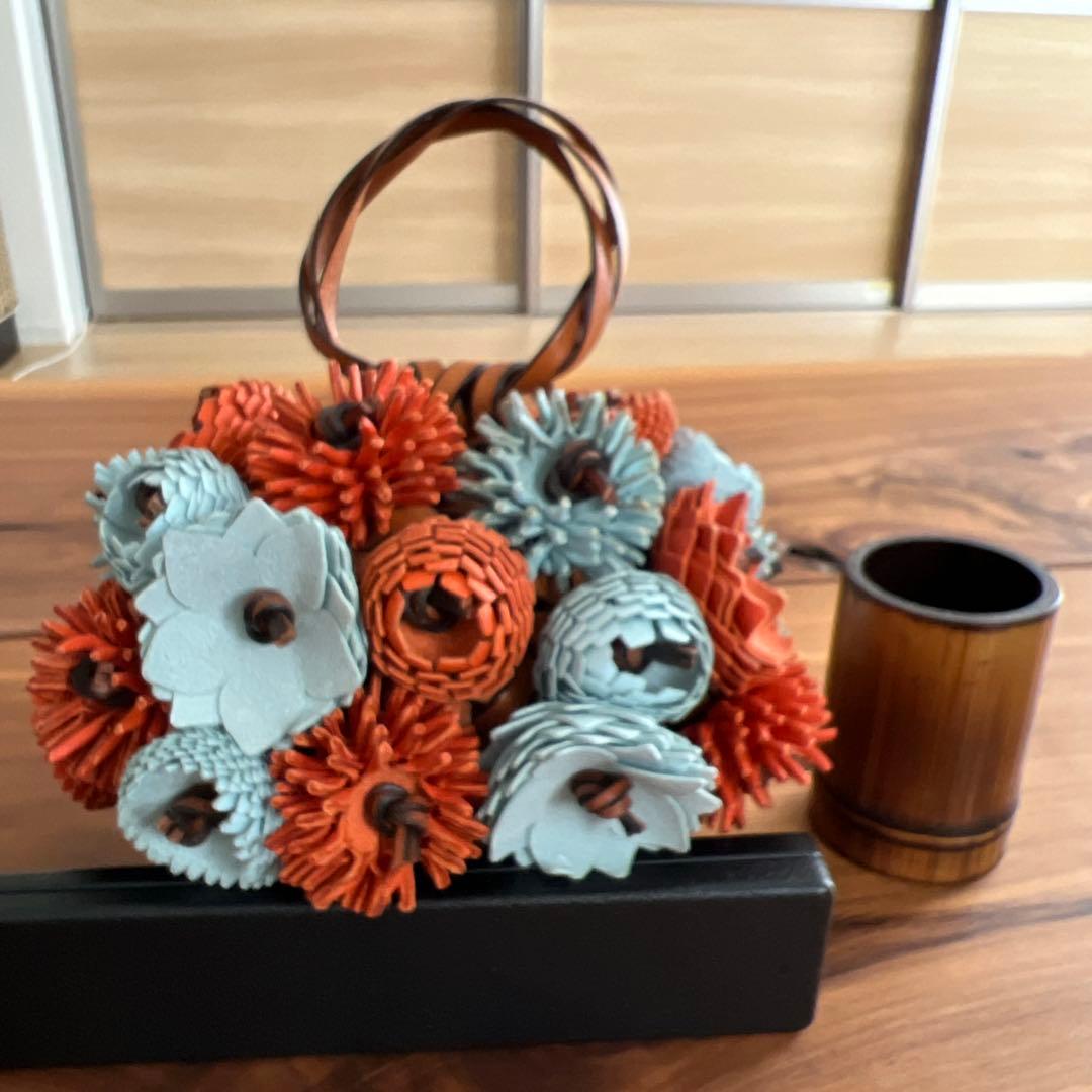 ロエベ　花瓶オレンジ