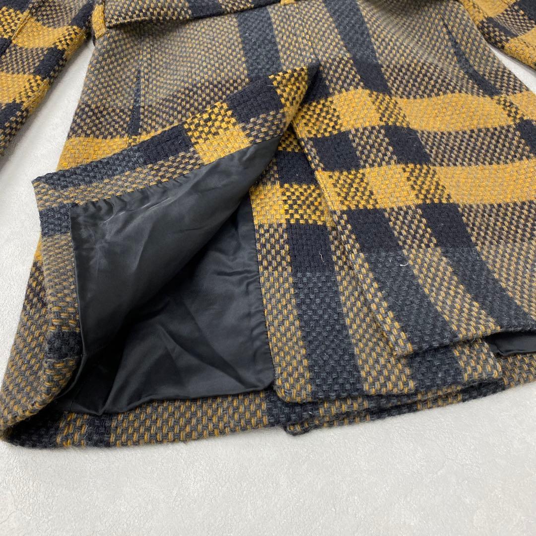 K59＊ BURBERRY BRIT チェック柄 ウールコート サイズITA38