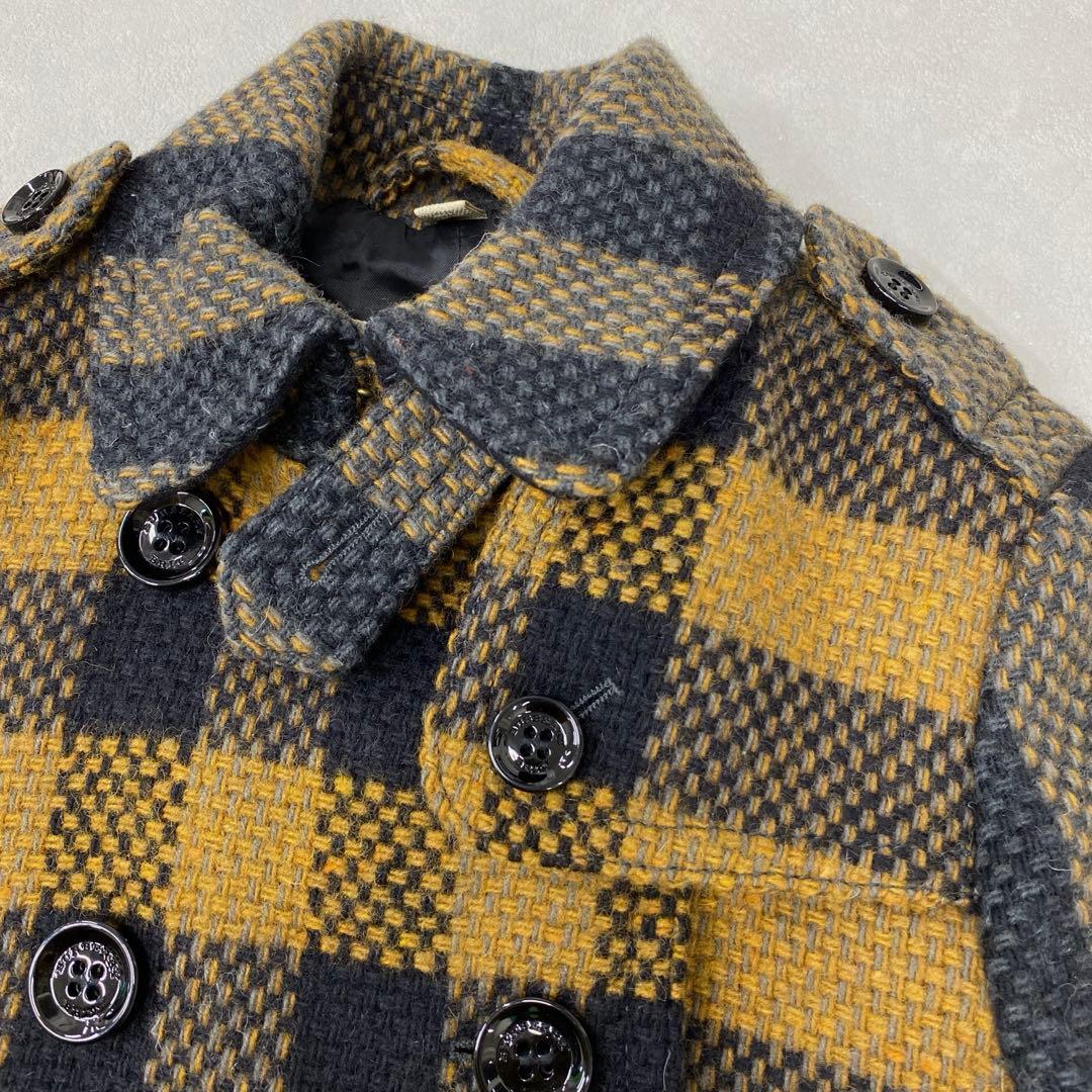 K59＊ BURBERRY BRIT チェック柄 ウールコート サイズITA38