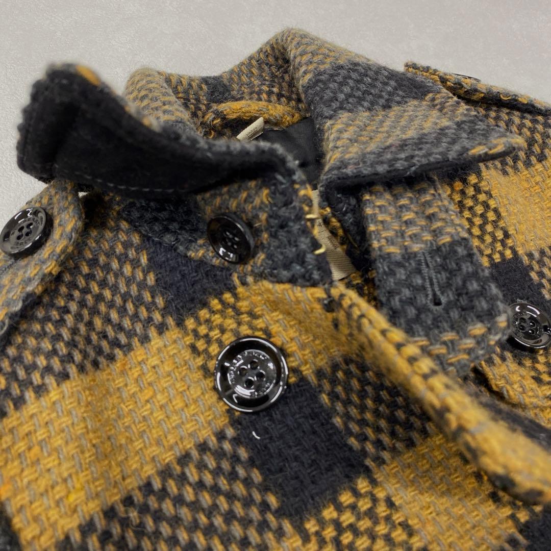 K59＊ BURBERRY BRIT チェック柄 ウールコート サイズITA38