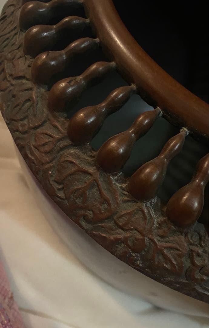 瓶掛　瓢箪透　鐶付　銅製