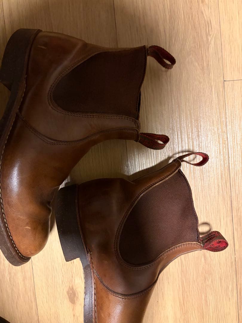Red Wing Shoes ブラウン サイドゴアブーツ 7 25cm