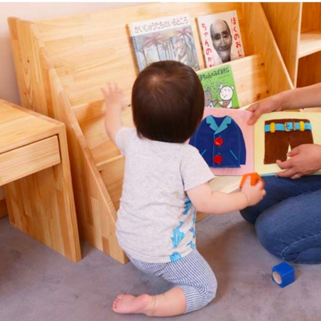 国産品　天然ひのき　ヒノキ薫る絵本棚　北欧　天然生活