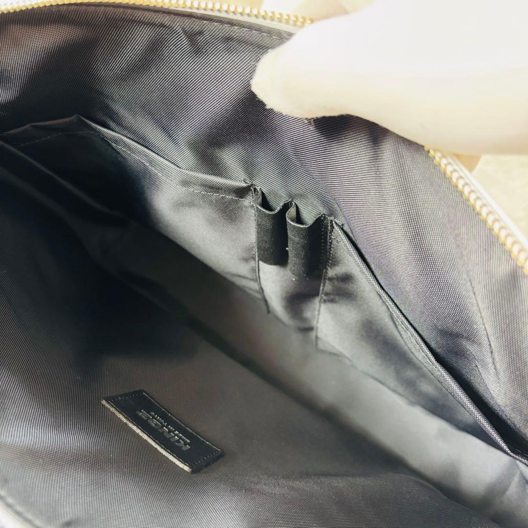 Samantha KINGZ クロコダイル　ホワイト　ビジネスバッグ A4