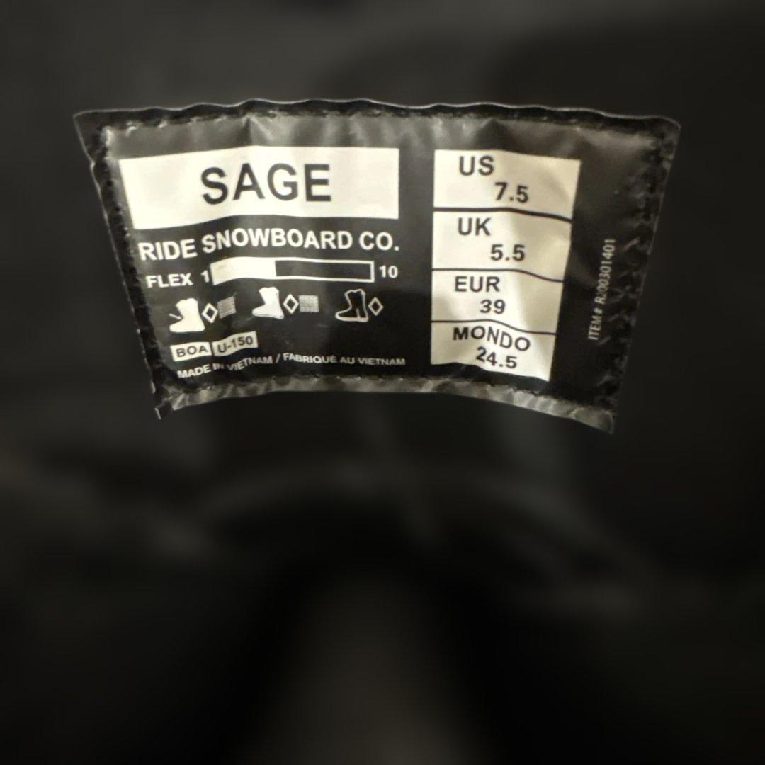 Ride SAGE スノーボードブーツ 24.5 新品未使用