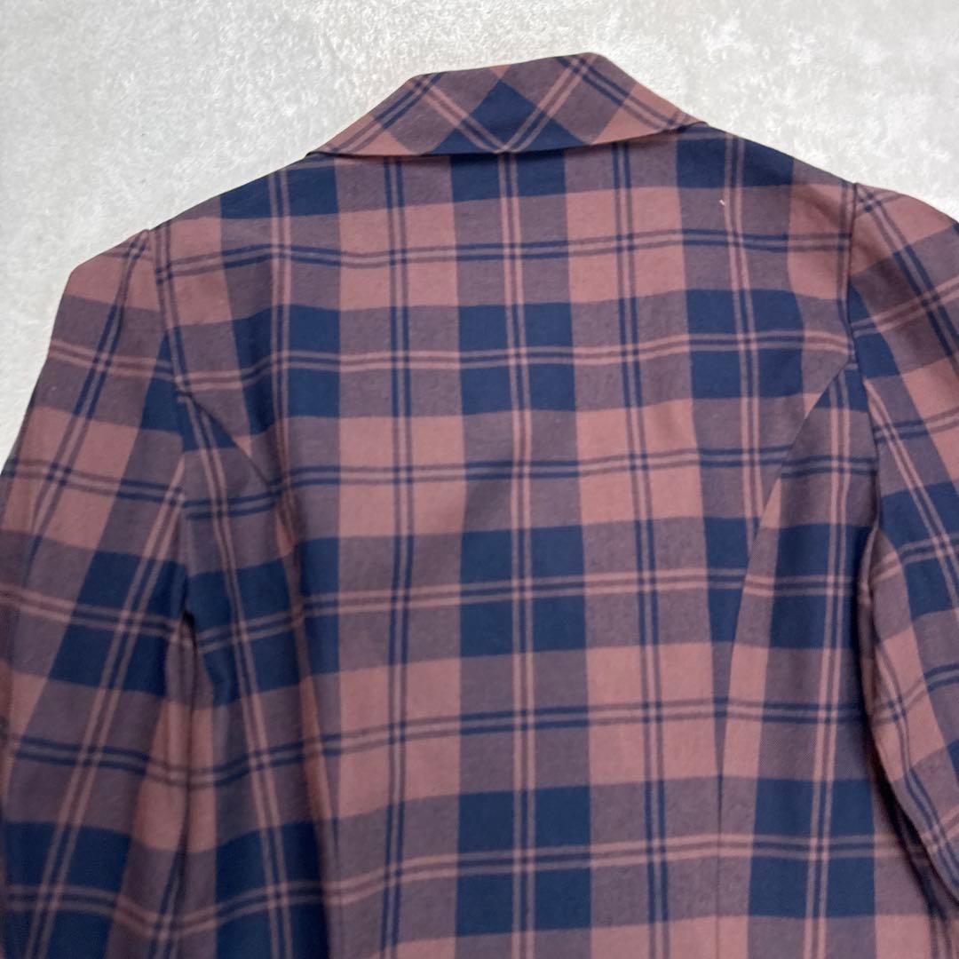 ヴィヴィアンウエストウッド　チェック柄シャツ　リボン　Mサイズ　日本製　極美品