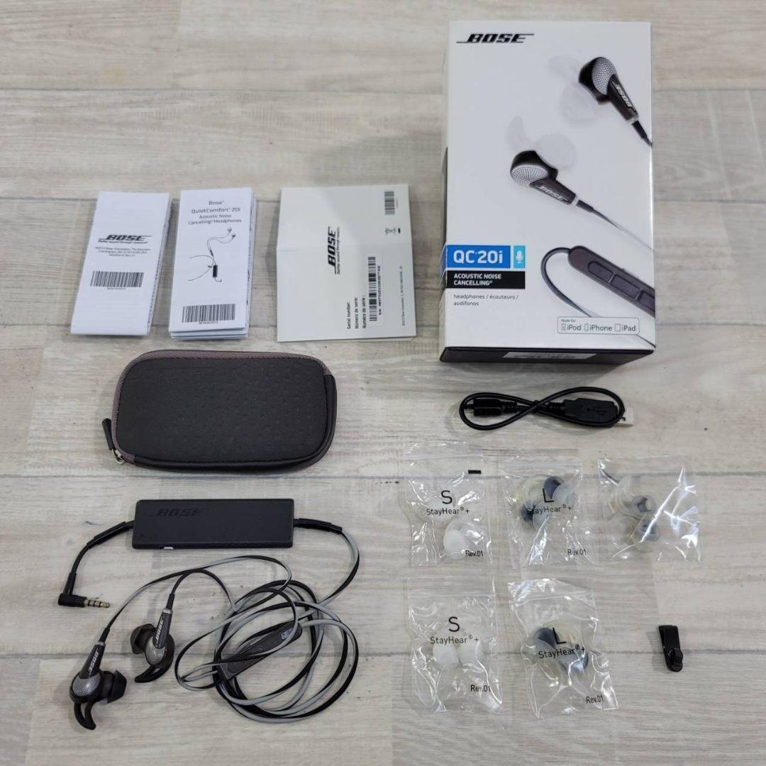 【良品】Bose イヤホン ノイズキャンセリング QuietComfort20i