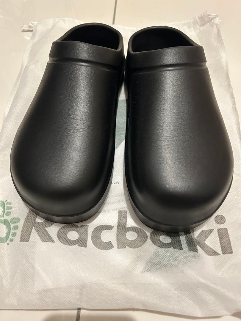 【Racbaki】ラクバキ イージーサボ ブラック Sサイズ