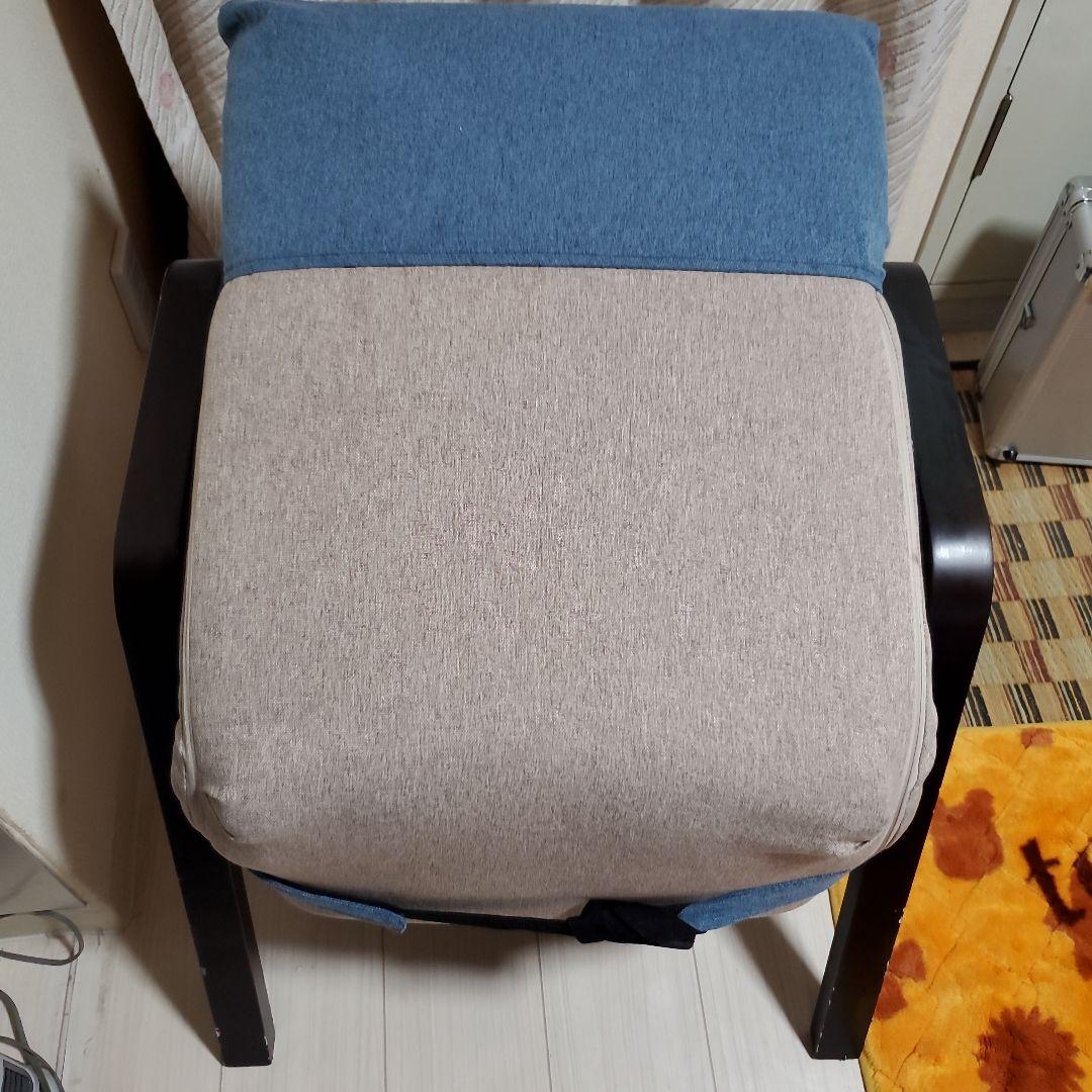 フットレストつき高座椅子 リクライニング 組立式　チェア