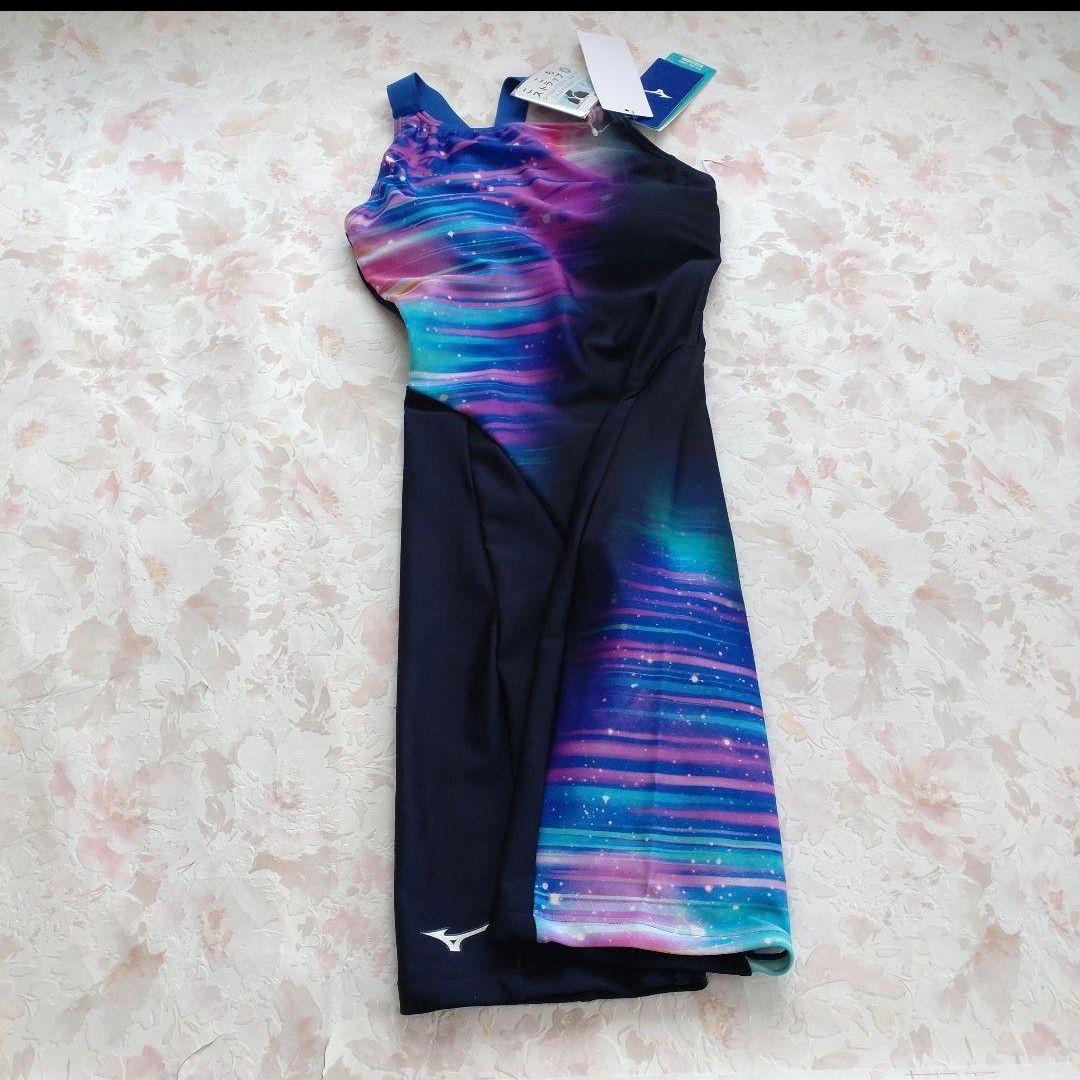 M 新品 MIZUNO 寺川綾 練習水着 StrokeONE パッド付 ネイビー