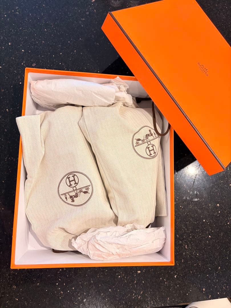 【美品】HERMÈS エルメス エスパドリーユ ウェッジサンダル 37付属品完備