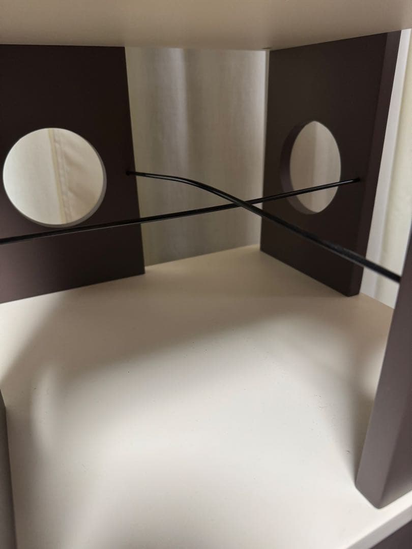 ニトリ　回転式コミックラック7段　ブラウン