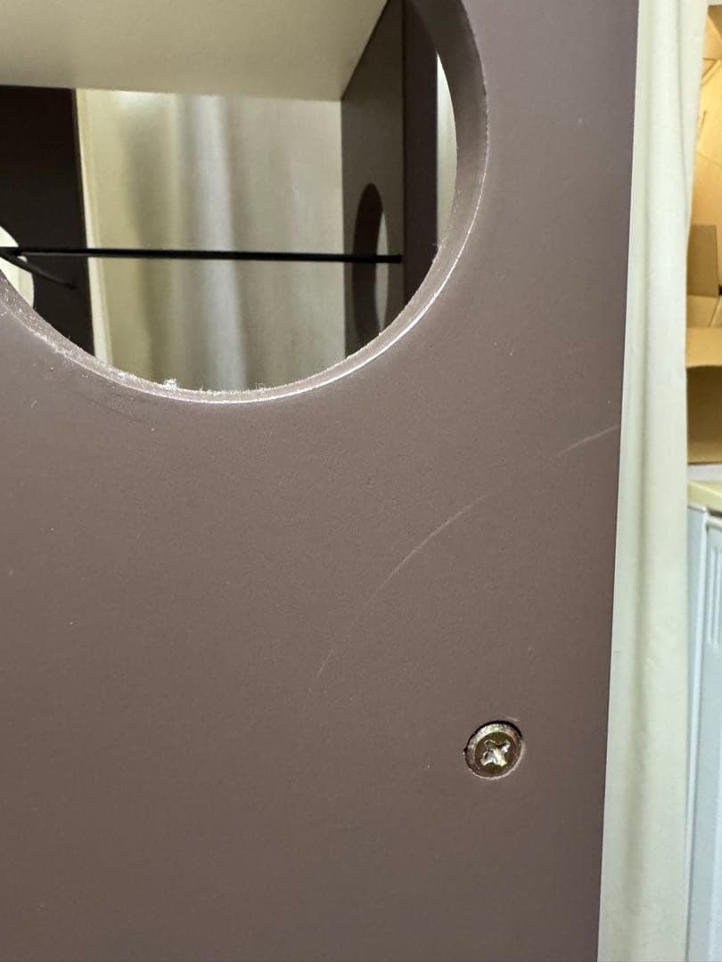 ニトリ　回転式コミックラック7段　ブラウン