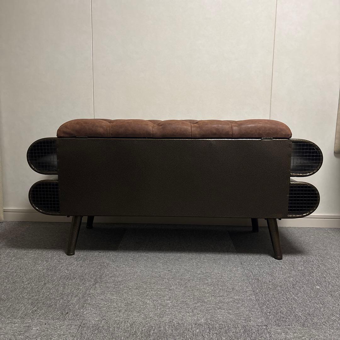 トランクベンチ スツール 収納 アンティーク レザー ビンテージ