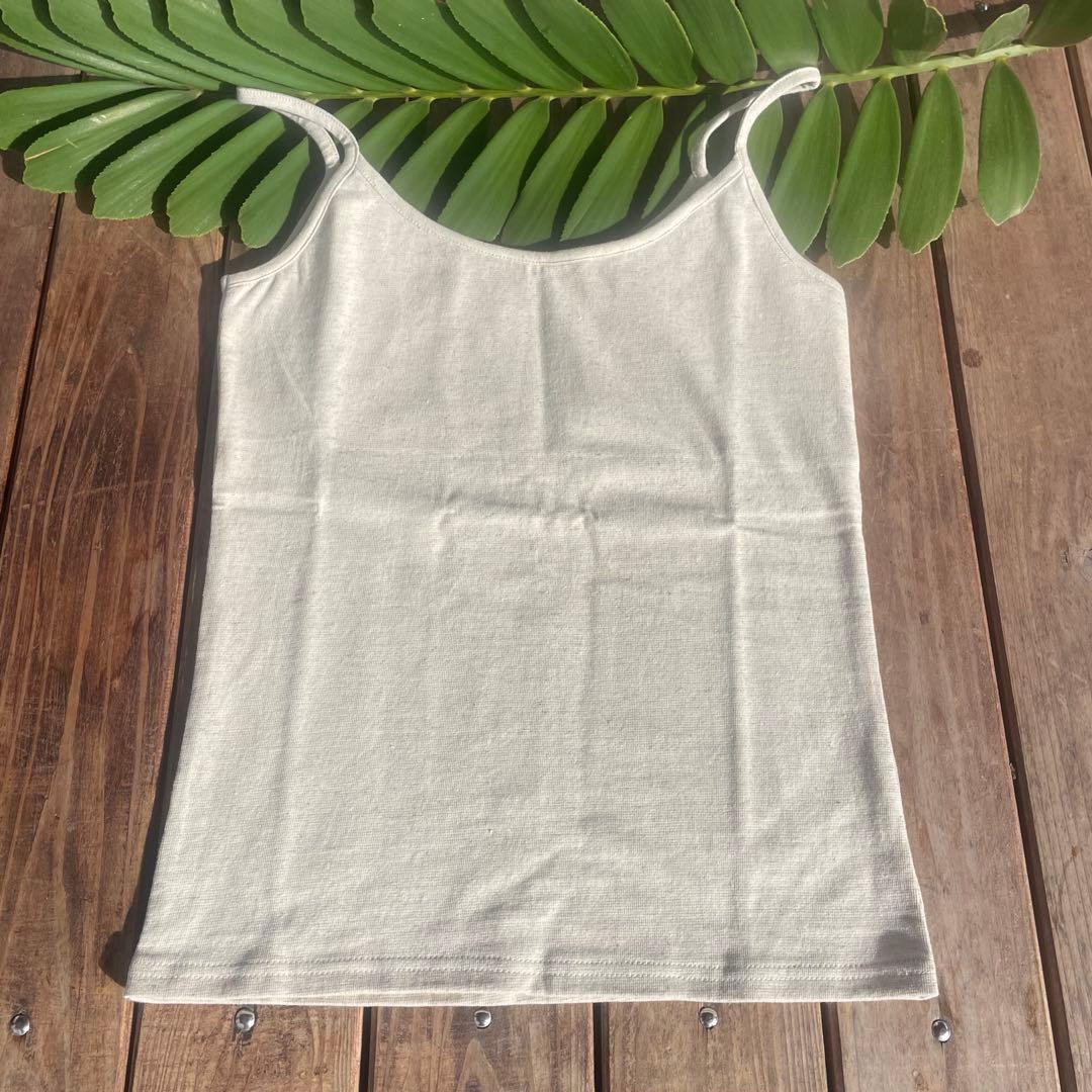【専用出品】ヘンプコットン　カップイン キャミソール　S【藍染】【生成り】