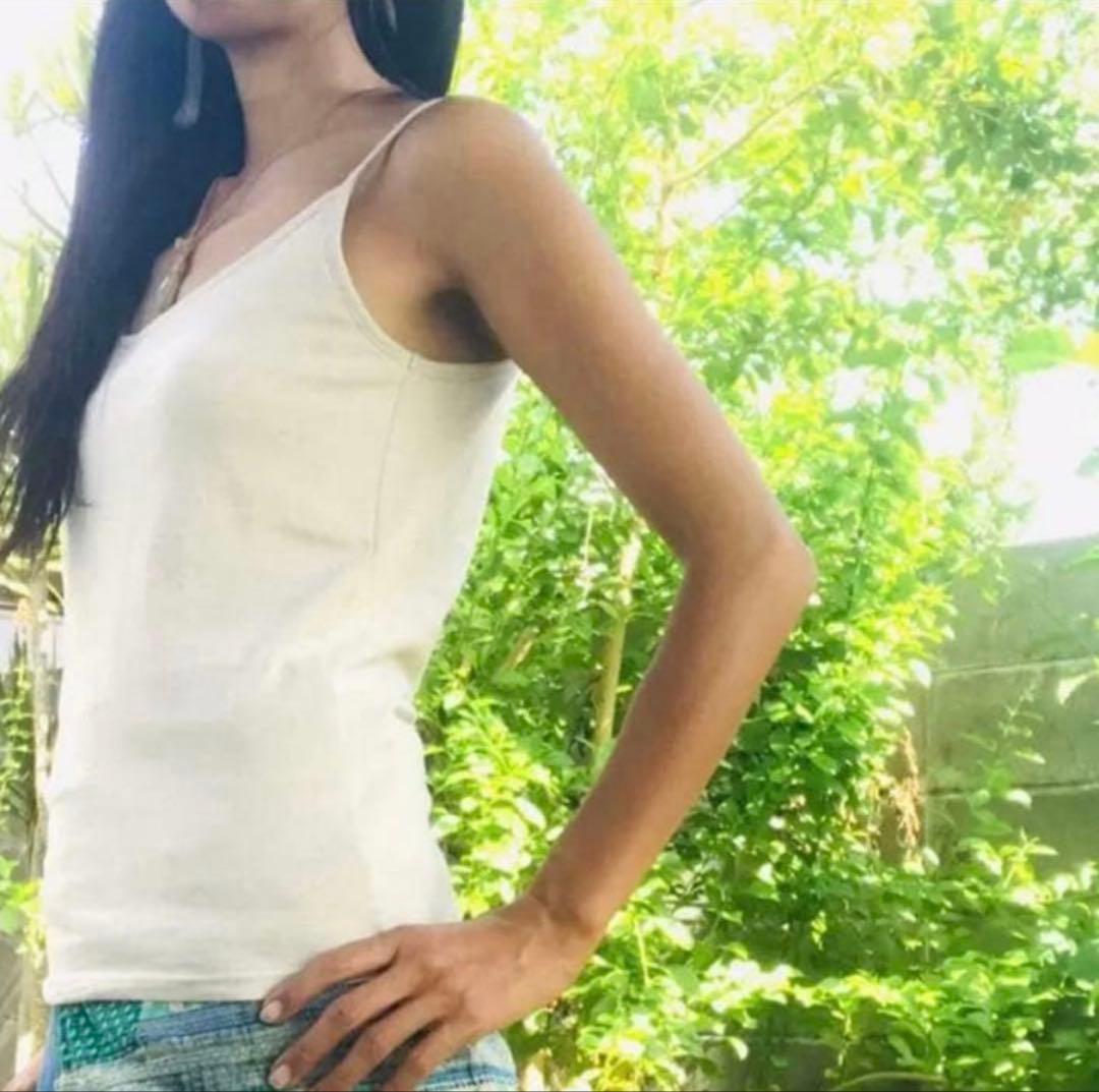 【専用出品】ヘンプコットン　カップイン キャミソール　S【藍染】【生成り】