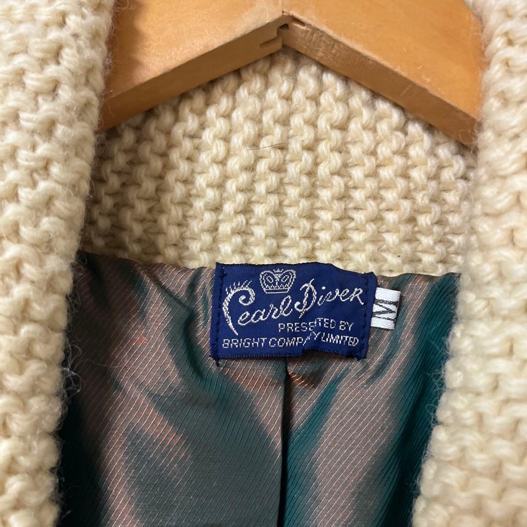 Pearl Diver カウチン アラスカ 犬ぞり ホワイト 裏地付 タロン