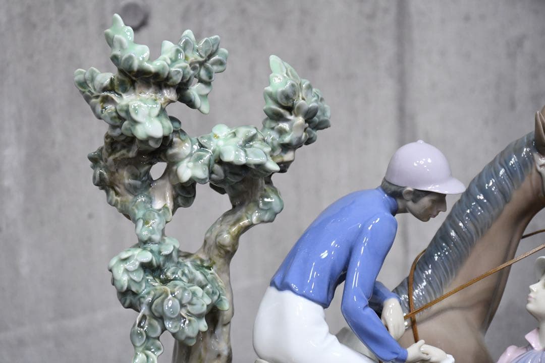EEK133 美品 LLADRO リヤドロ No.5036 乗馬クラブの恋人たち