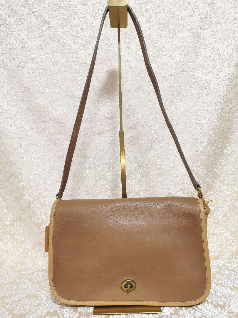 希少　オールド　コーチ　ショルダーバッグ　9326　USA製　牛革 B5 サイズ