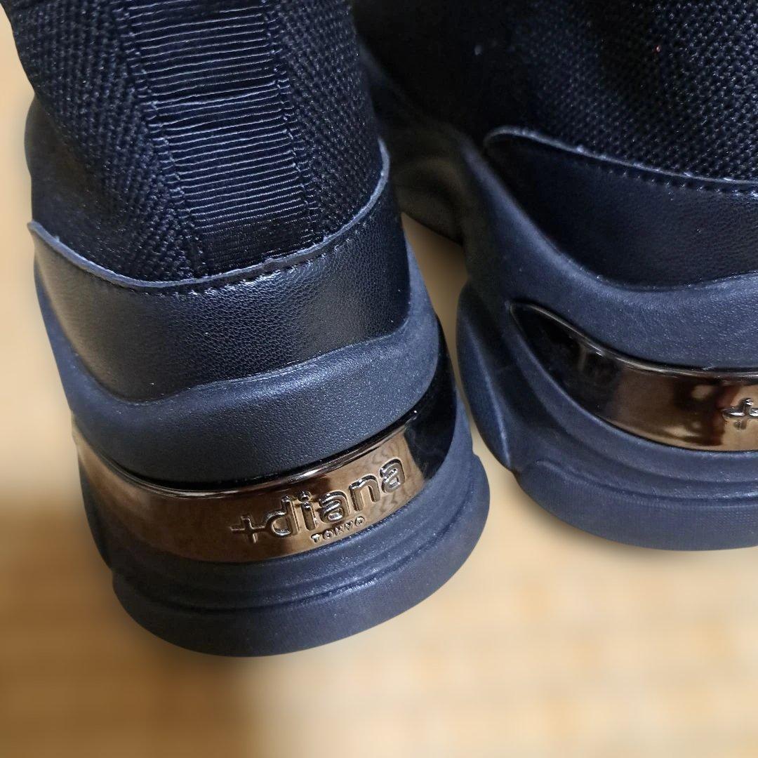 +dianaニットショートブーツ☆極美品☆撥水加工