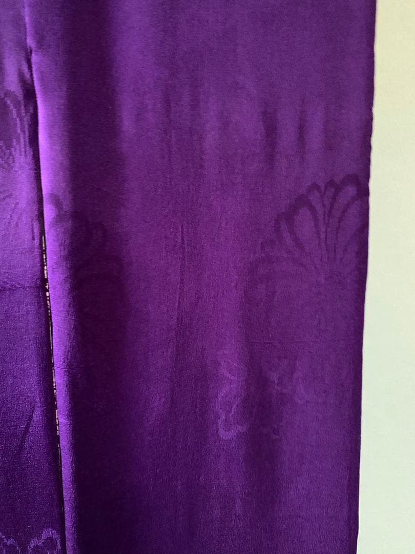 【リメイク】kimono暖簾 紫　purple