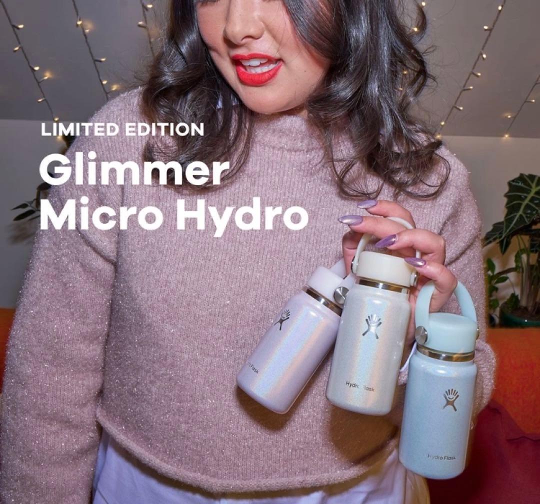 【日本未発売色】Hydro Flask ミニボトル Glimmer Pink