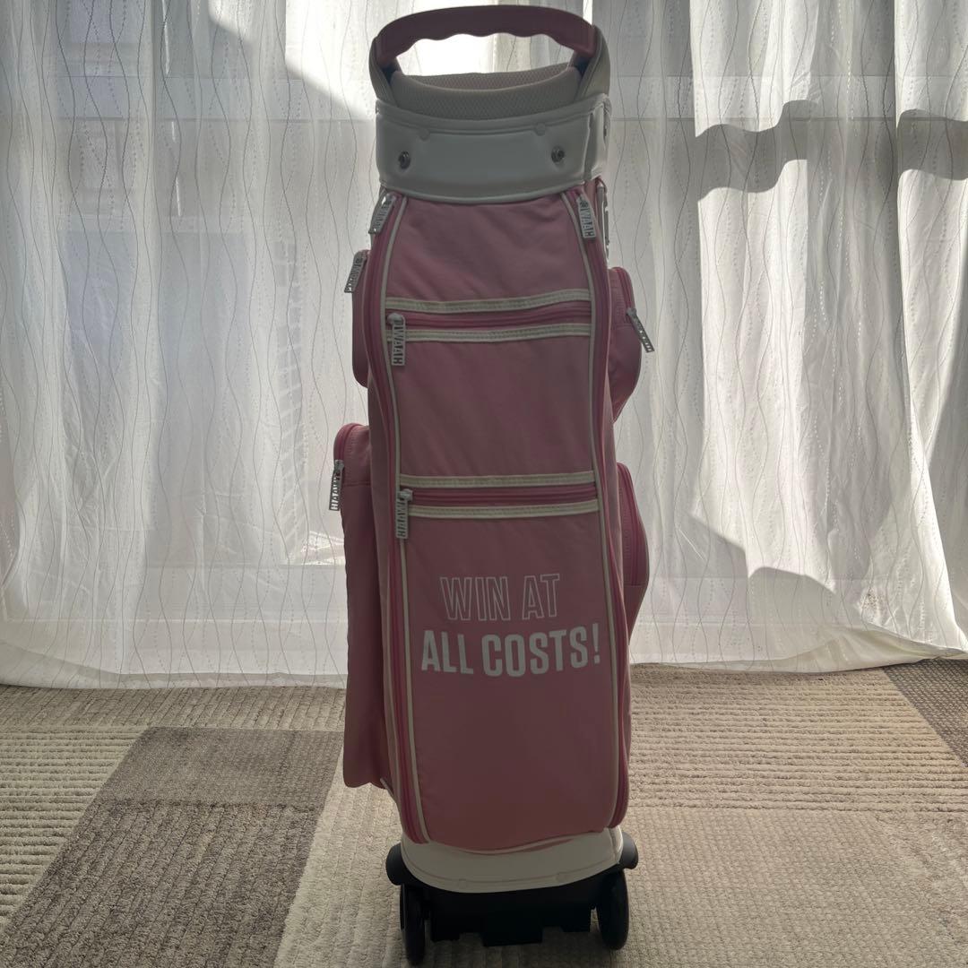 【美品】大人気 WAAC レディース キャディバッグ ピンク ゴルフバッグ