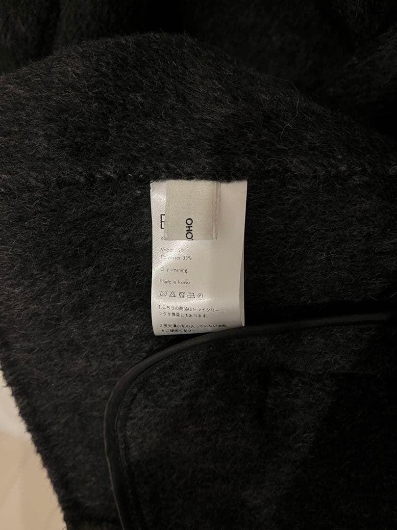 ジャケット・アウター ohotoro Ecru Half Coat charcoal