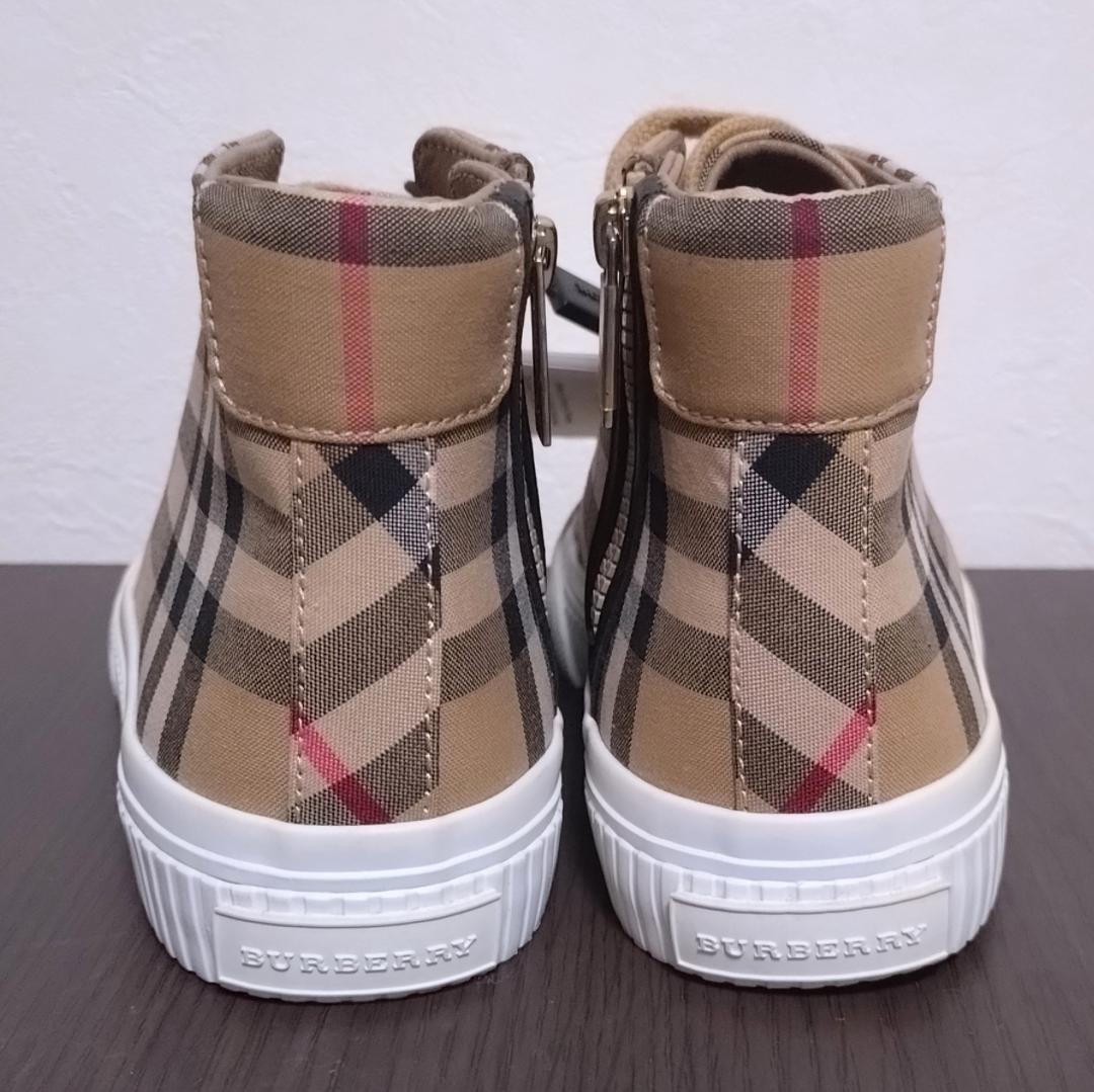 BURBERRY CHILDREN ノバチェック柄スニーカー　18.5