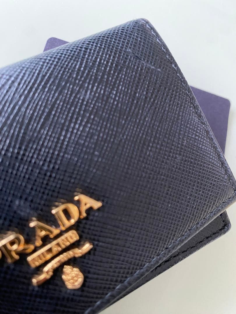 PRADA ブラック レザー 名刺入れ