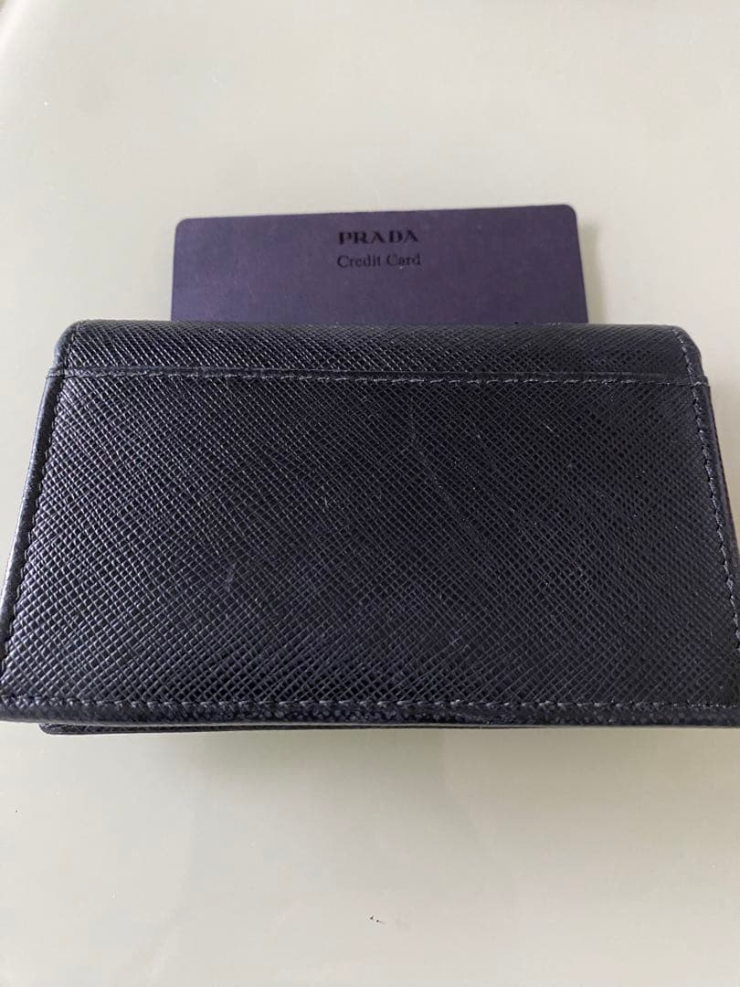 PRADA ブラック レザー 名刺入れ