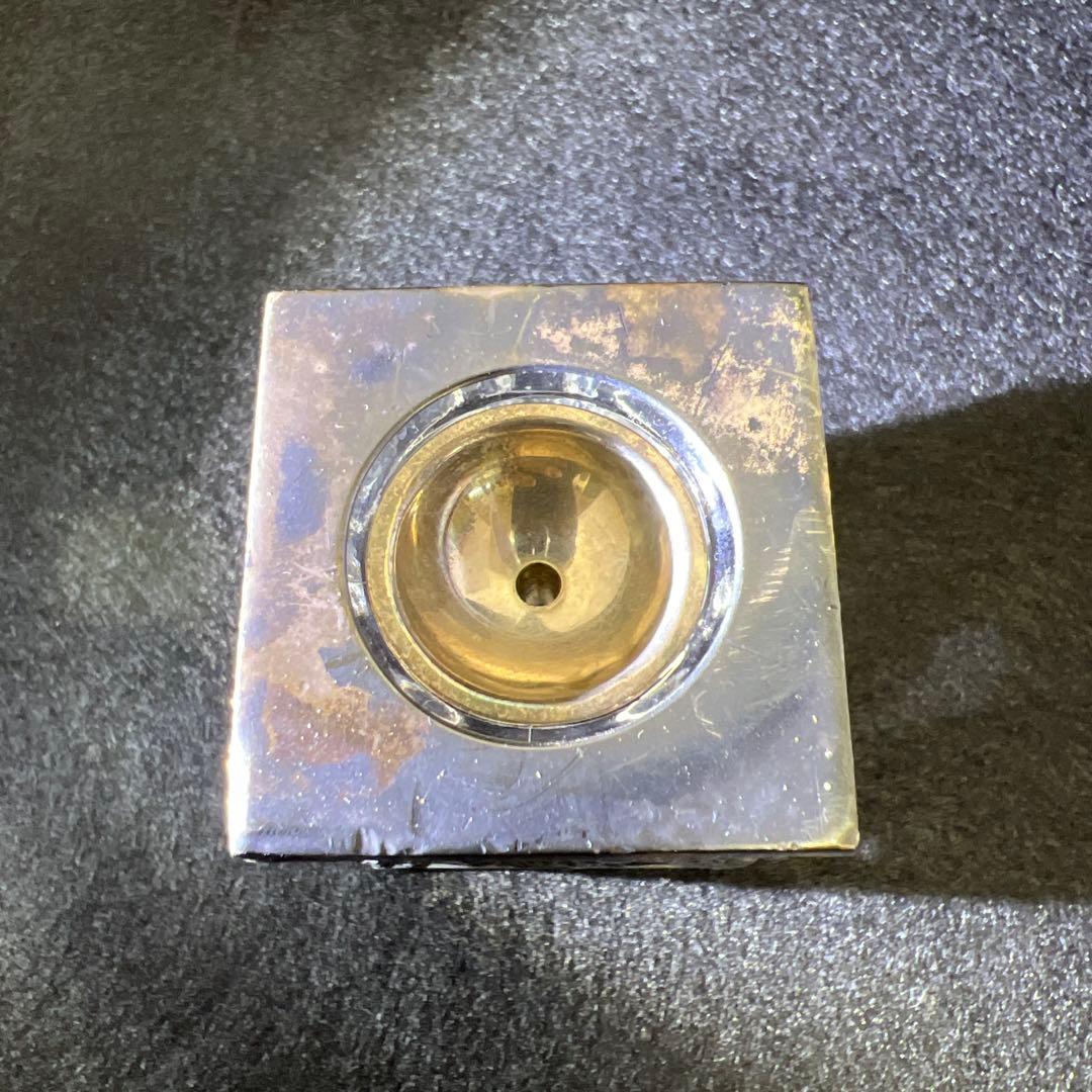 銀製刻印　透彫小花入　180g高さ6㎝　東Y7-1218☆2F