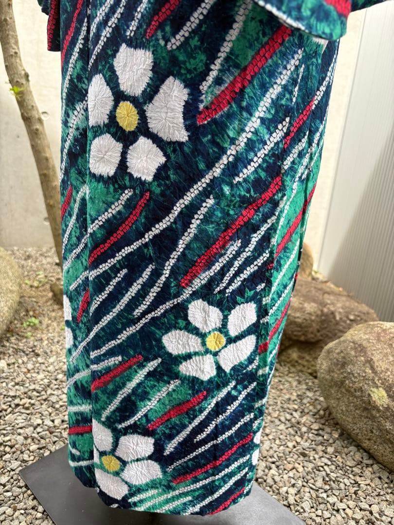 有松絞り浴衣　ヨーキー様