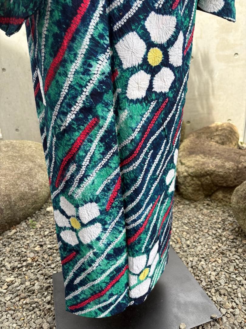 有松絞り浴衣　ヨーキー様