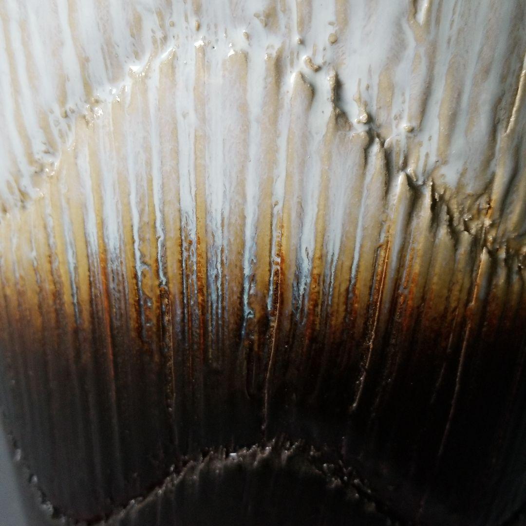 信楽焼　傘立て ツートン 高さ４７cm