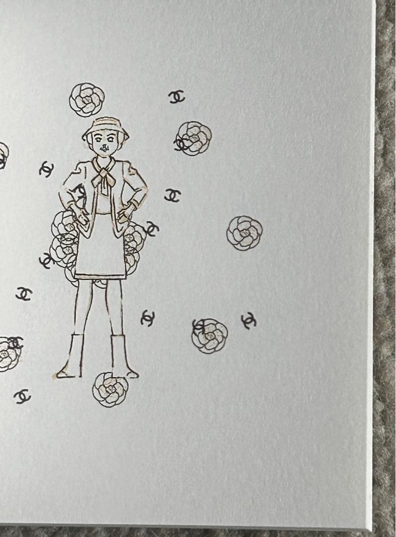 美品　CHANEL チェーン付きフィギュア&パラパラ漫画　新品未使用　非売品