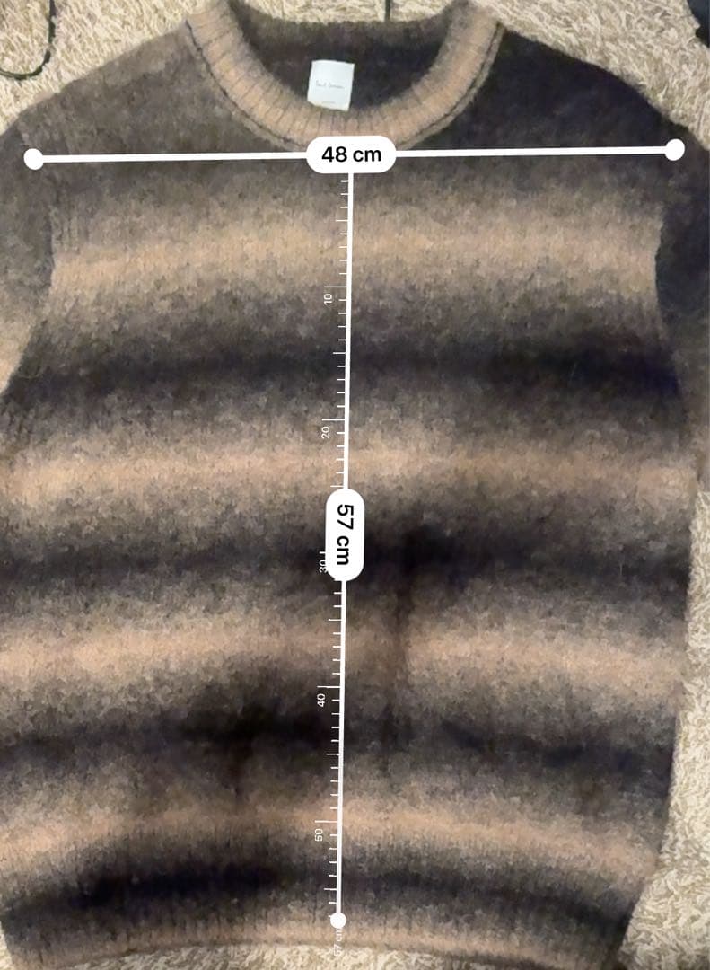 Paul Smith ブラウン グラデーション ニット M