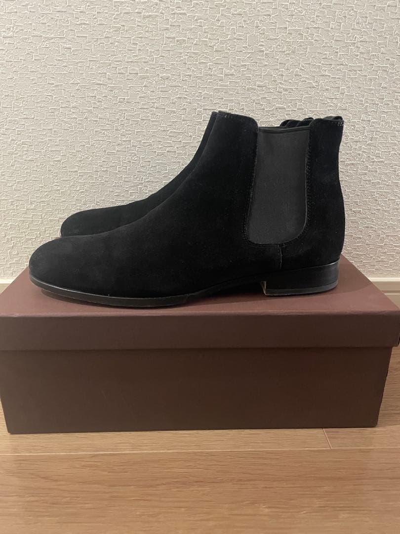 専用　ポルペッタ サイドゴアブーツ ブラックスエード polpetta