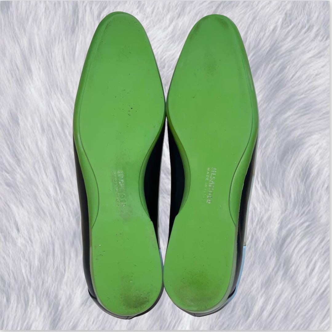 【JIL SANDER】美品ジルサンダー プレーントゥ カラーソール レースup