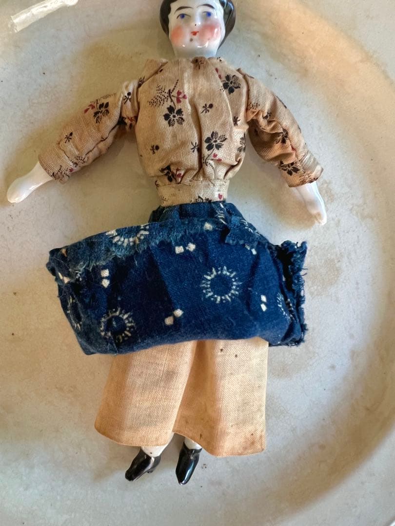 アンティーク　チャイナヘッドドール　16センチ　ドイツ